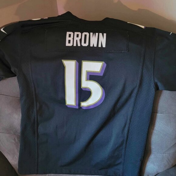 Nike On Field Baltimore Ravens XL NFL Jersey Marquise Brown #15 - Picture 3 of 3